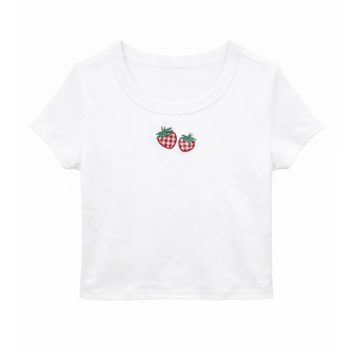 Strawberry tee - white
