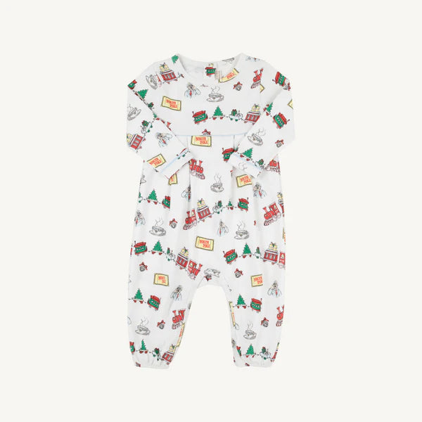 L/s bradford romper - tbbc express/buckhead blue