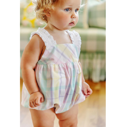 Babs bubble - brunch plate plaid