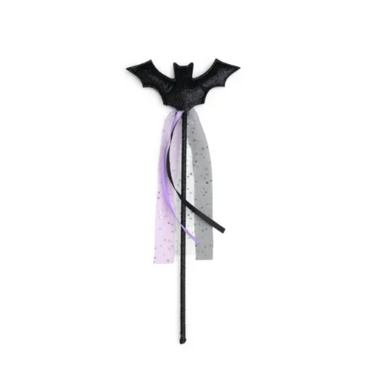 Glitter Bat Halloween Wand