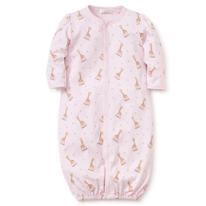 Sophie la girafe conv. gown - pink