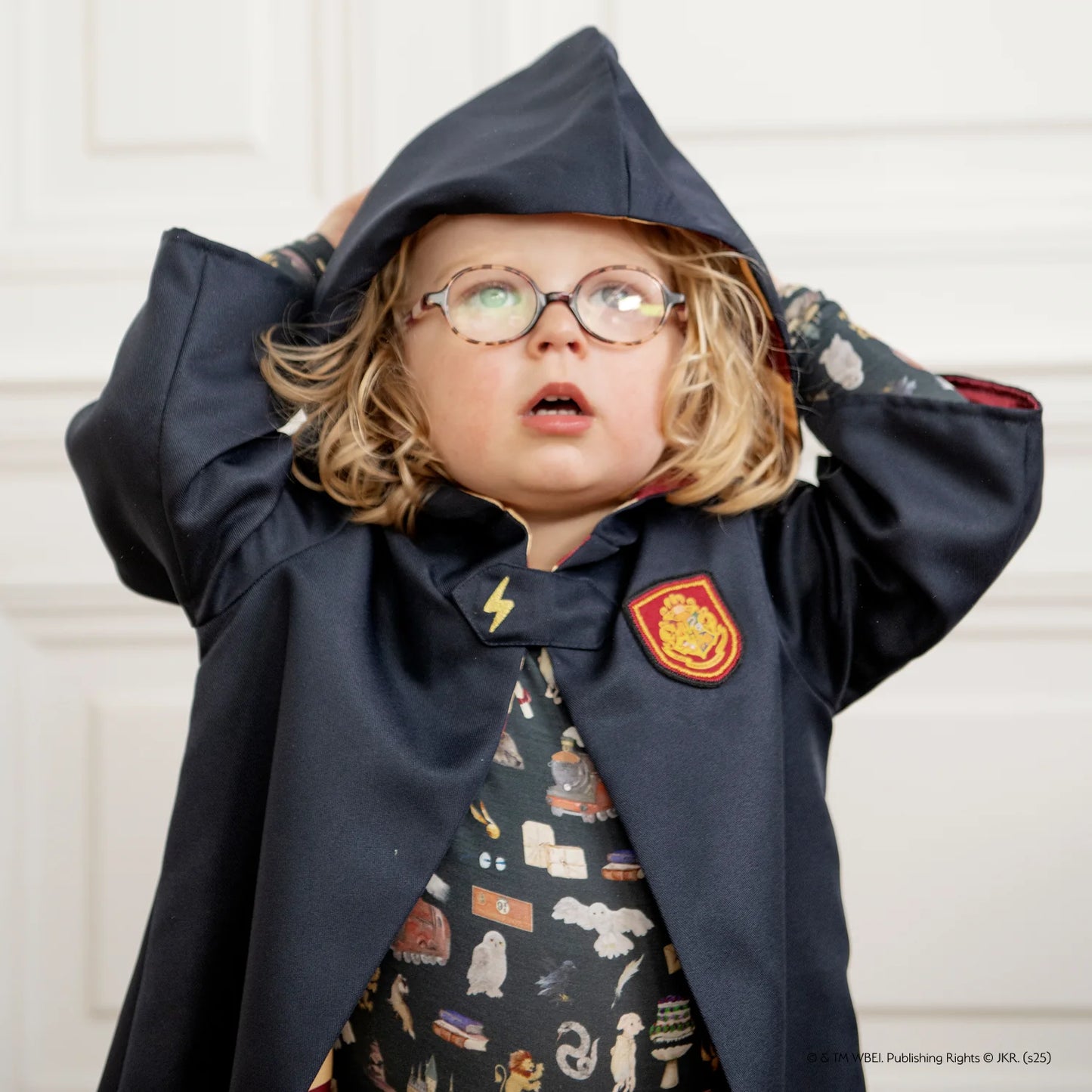 House ink satin cape