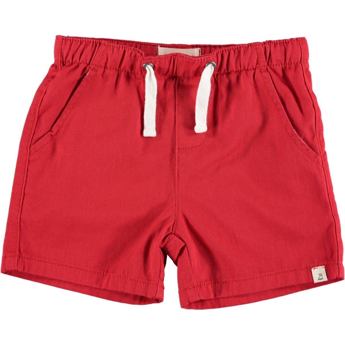 Red twill shorts