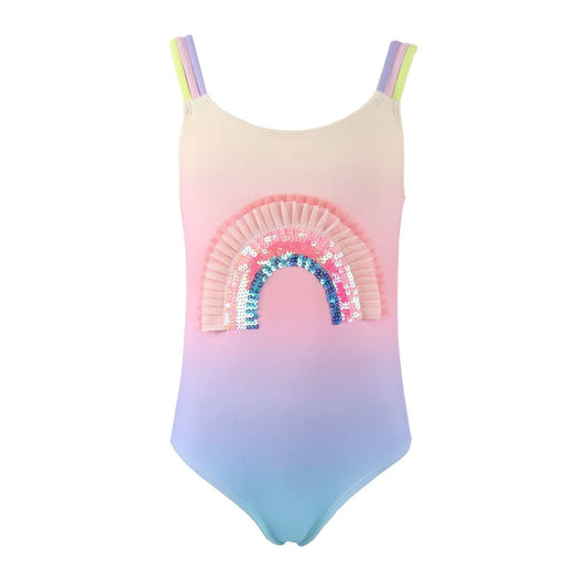 Ombre rainbow swimsuit