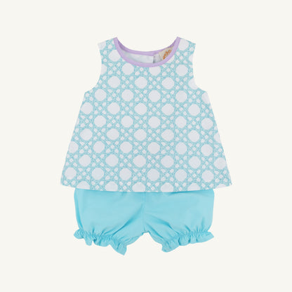 Lucy boone button bloomer set - catamaran cane