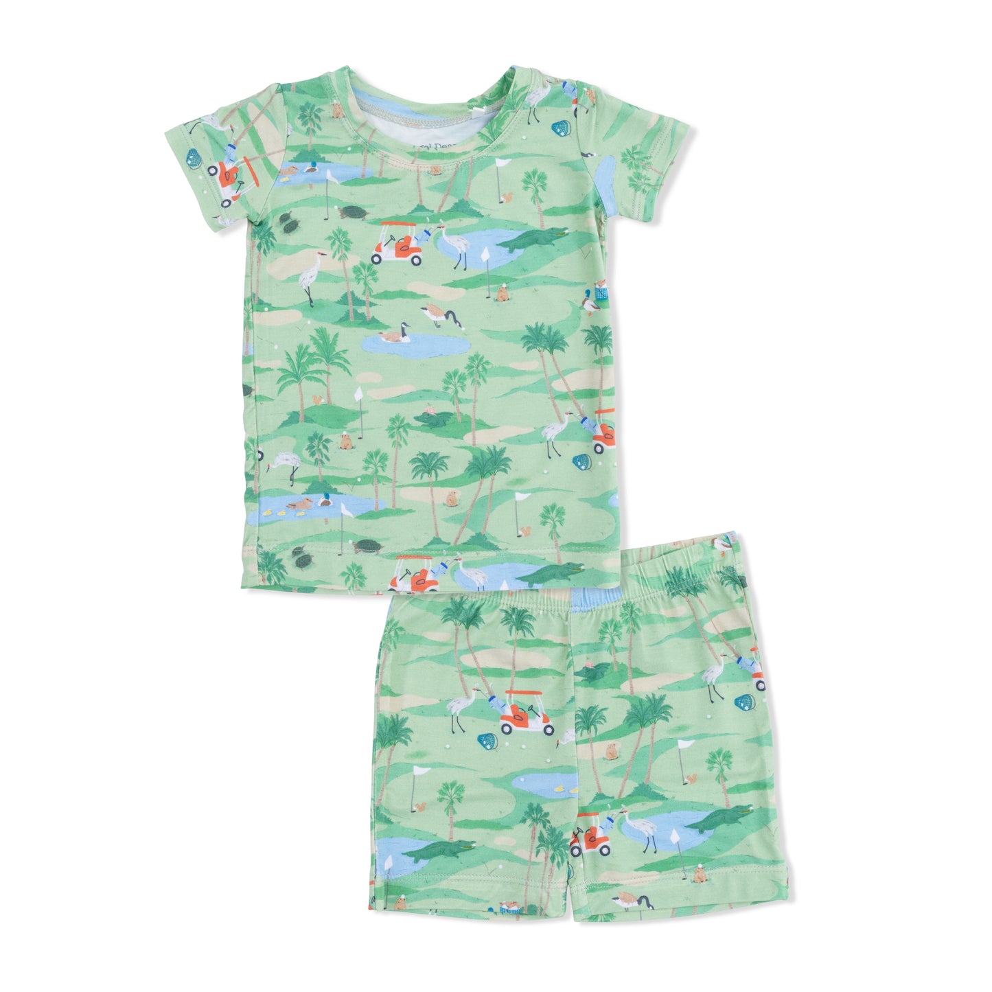Golf oasis animals loungewear short set