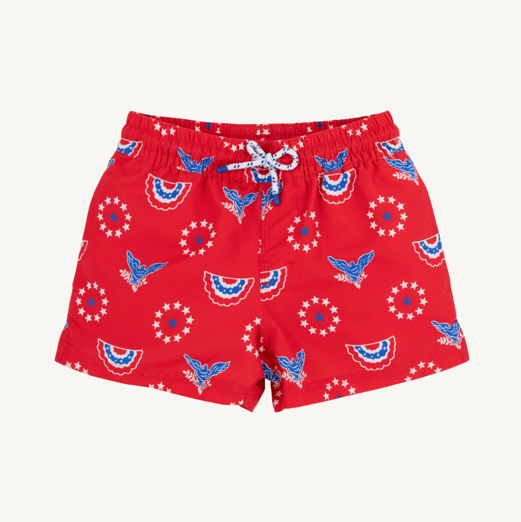 Tortola swim trunks - star spangled swag