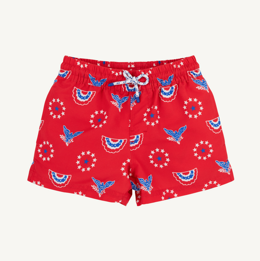 Tortola swim trunks - star spangled swag