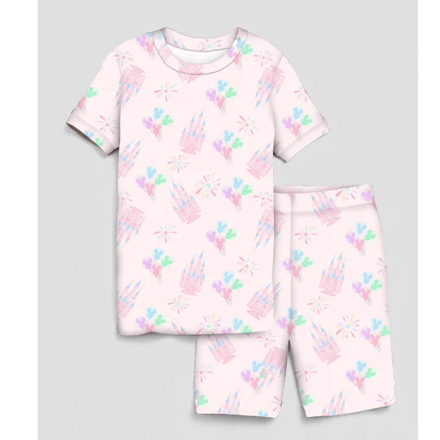 Play castle confetti s/s pj set