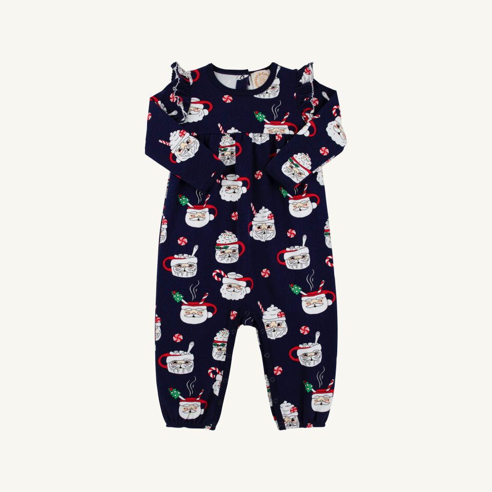 Leigh ann angel sleeve romper - keeping spirits bright