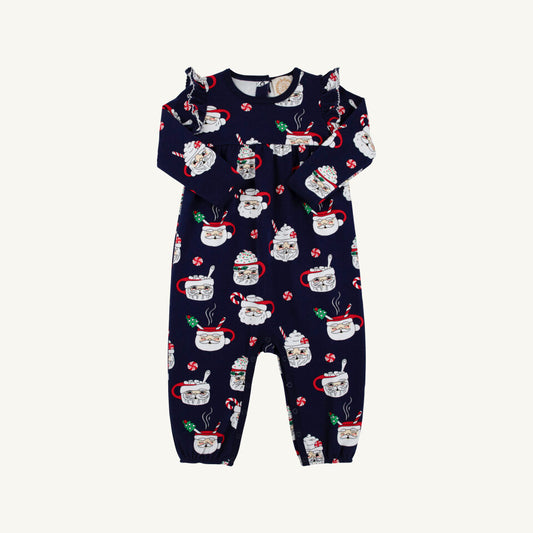 Leigh ann angel sleeve romper - keeping spirits bright