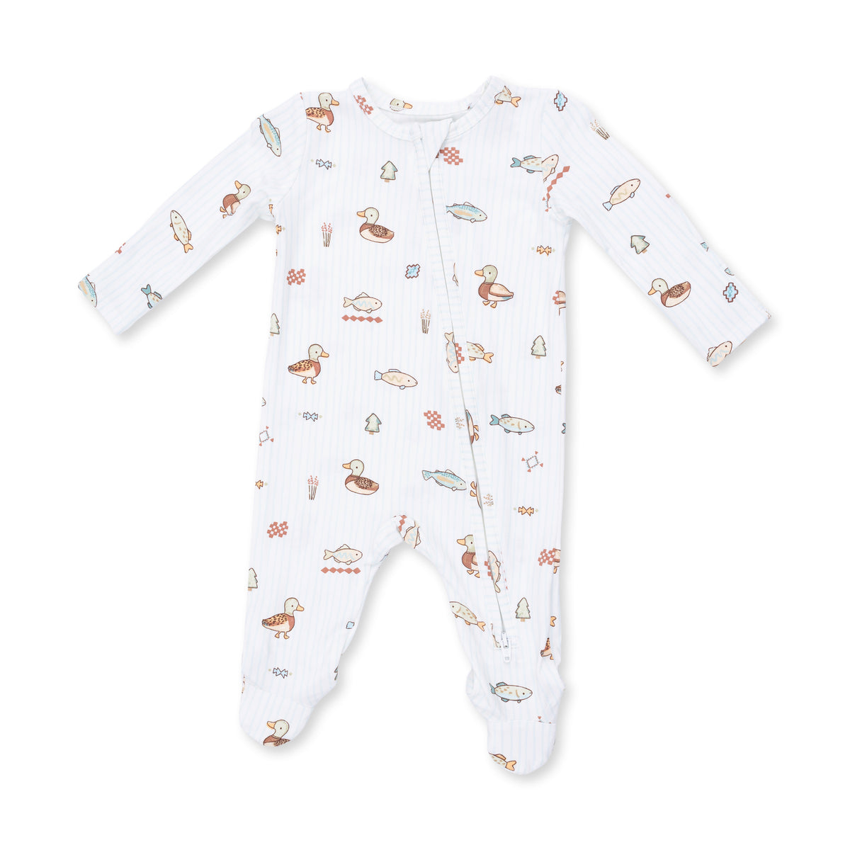 Lake cuties 2way zipper footie