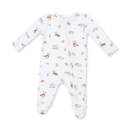 Lake cuties 2way zipper footie