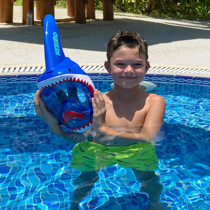 Shark snorkel mask - blue
