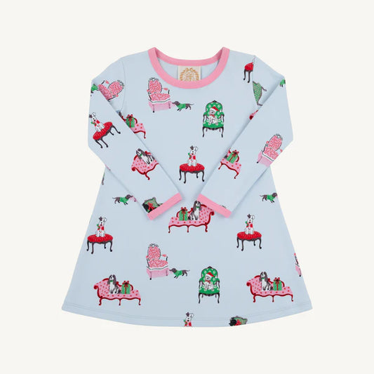 L/s polly play dress - paw-recious