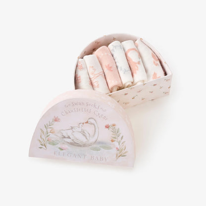 Swan lake socks 6pk