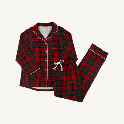 Let me lounge pj set - paces mill plaid