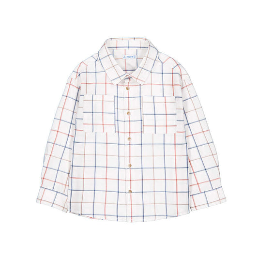 Plaid l/s button down
