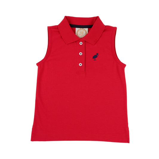 Sleeveless anna price polo - richmond red/nn