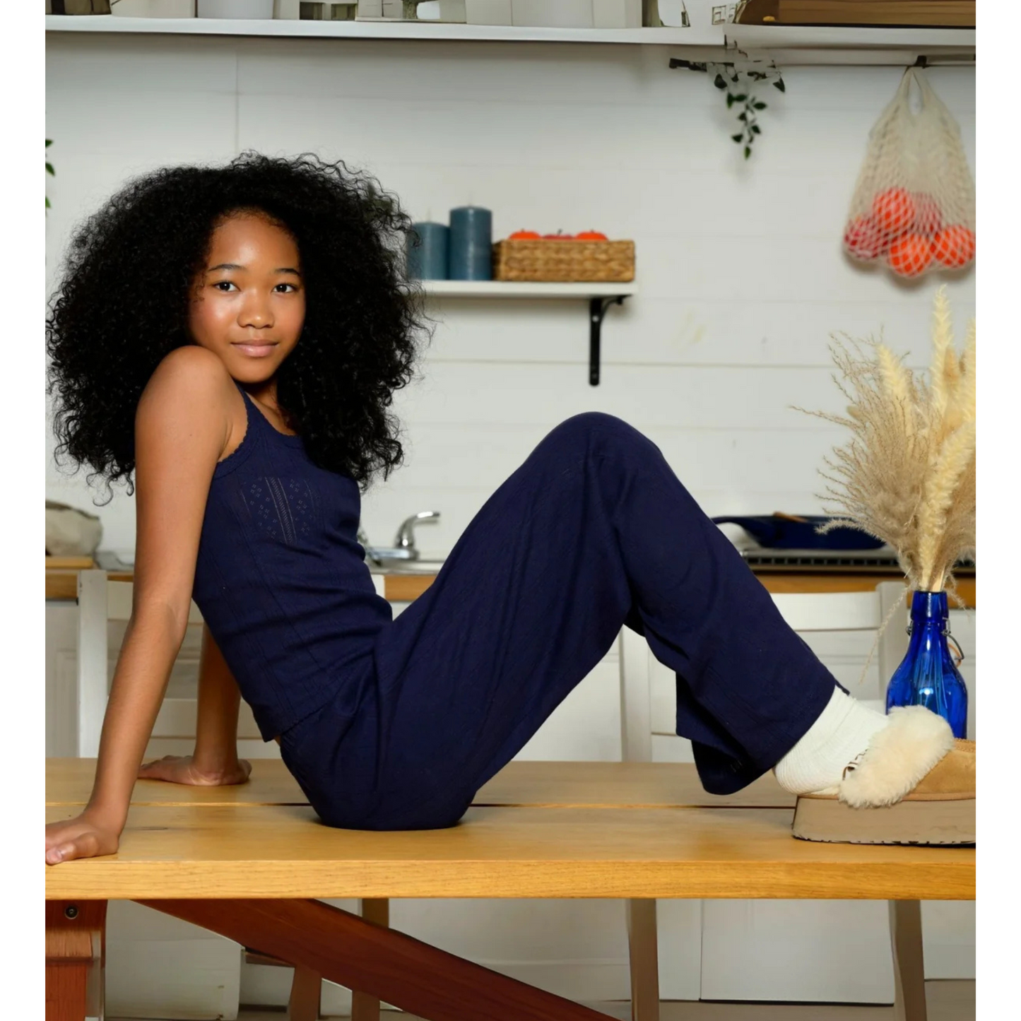 Marina pants - evening blue