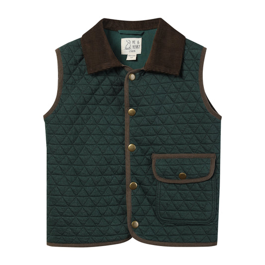 Fisher padded vest - green