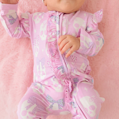 Ms. Kelly Picot Ruffled Footie