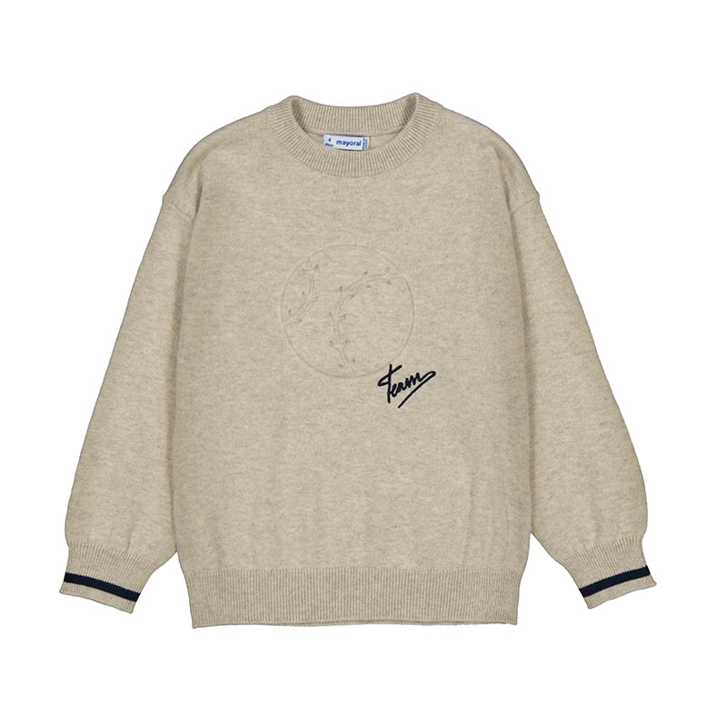 Embossment sweater - chai