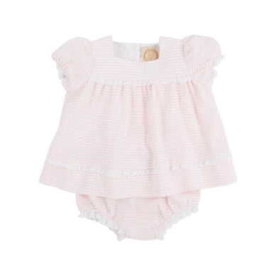 Flossy frock set w. bloomers - darien dot