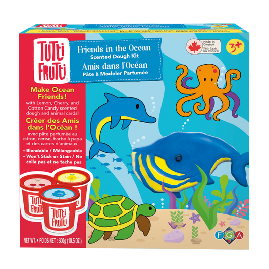 Tutti frutti friends in the ocean