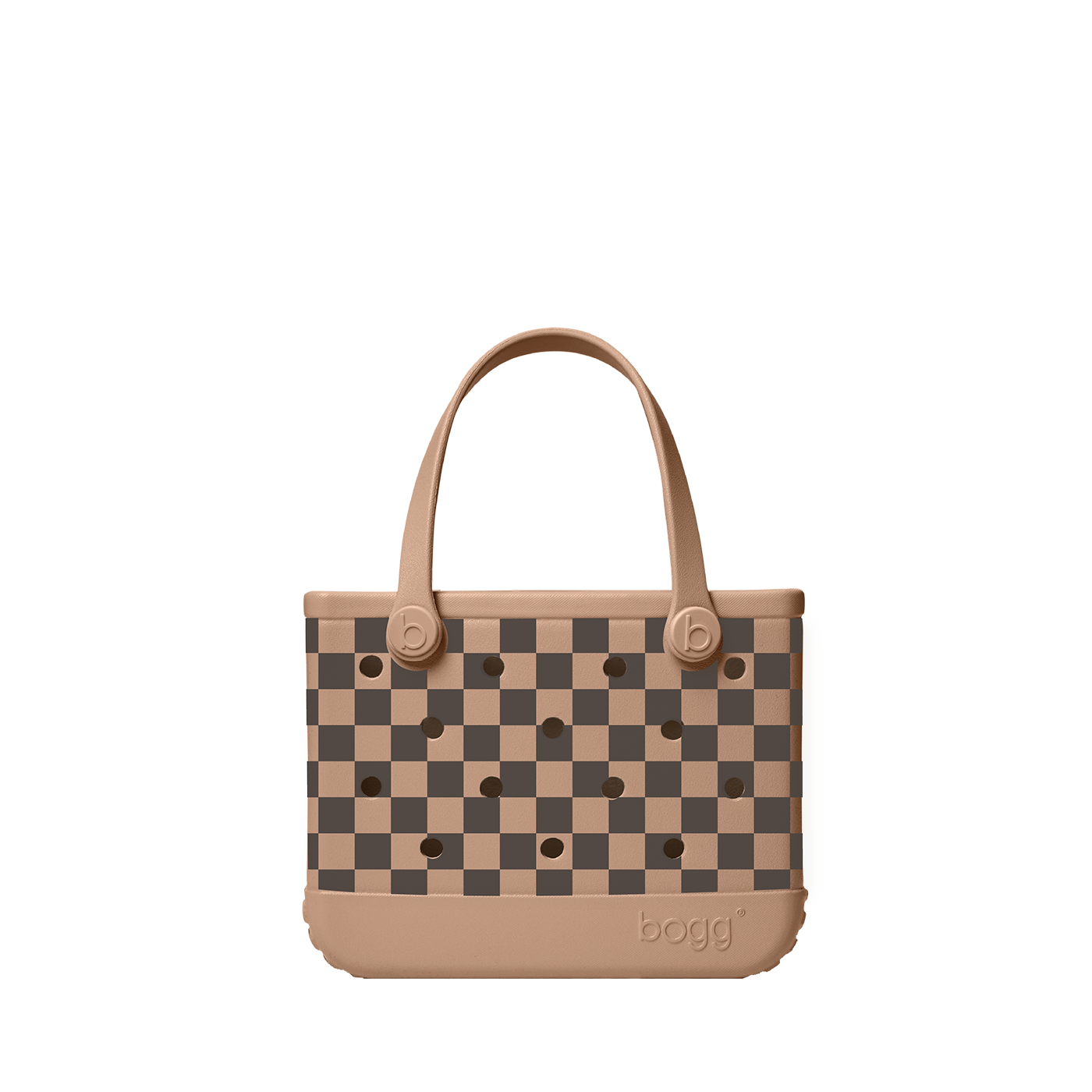 Bitty bogg bag checkered - camel/hot cocoa