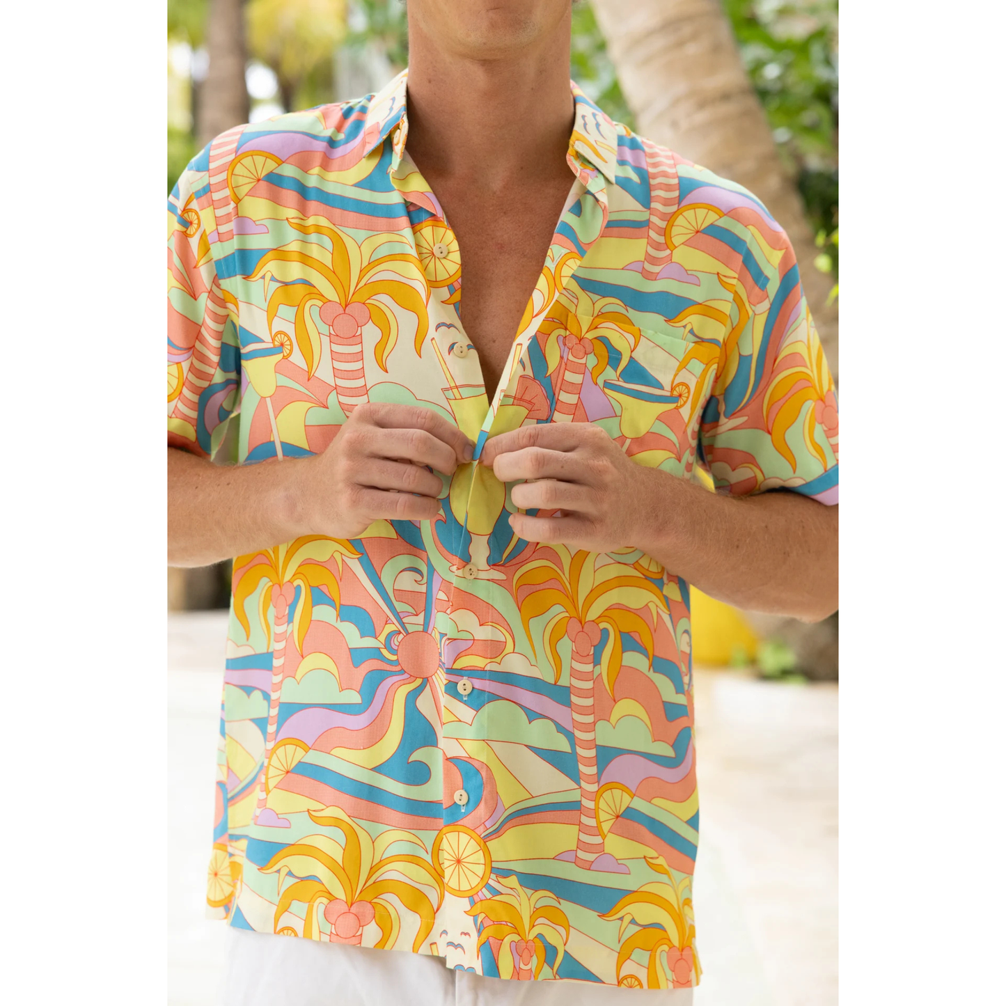 Paradise s/s shirt - yellow