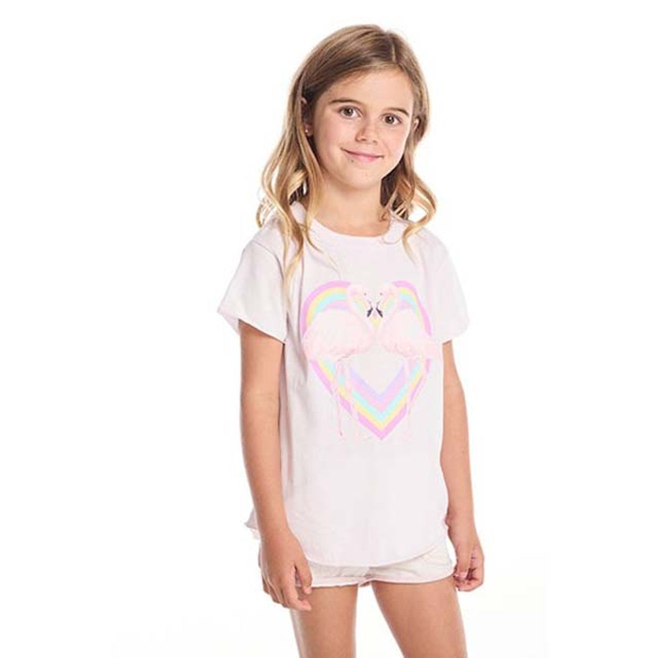 Flamingo love s/s tshirt - lavender