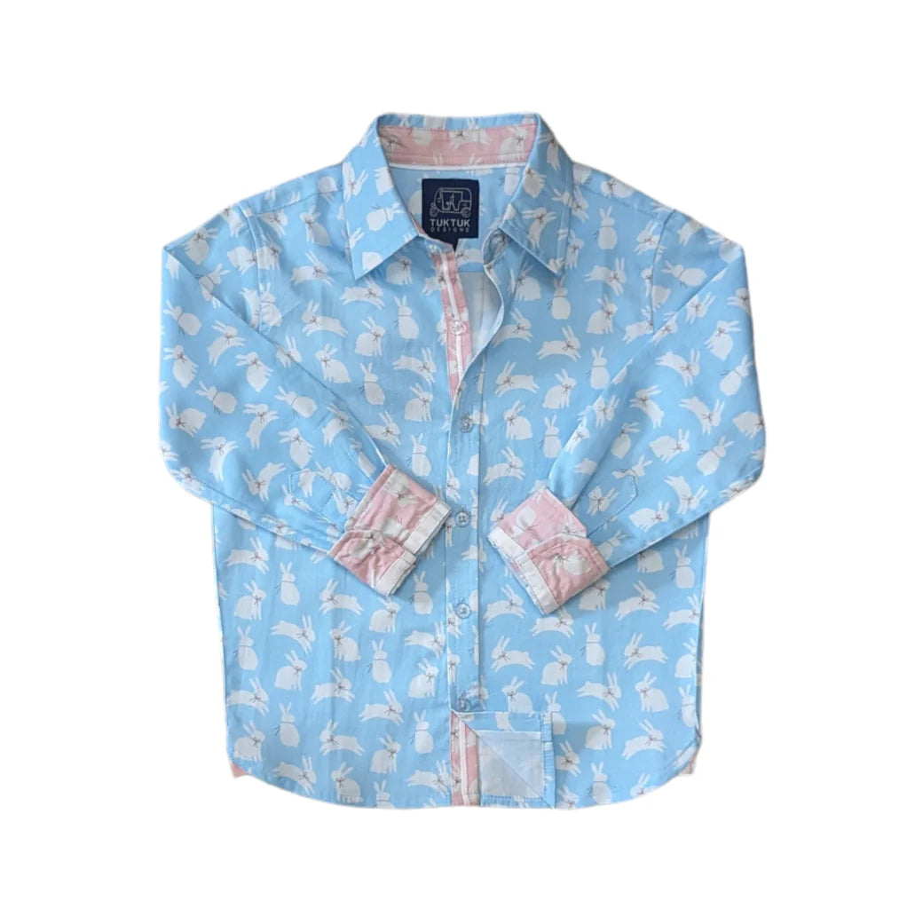 Bunnies l/s shirt - blue