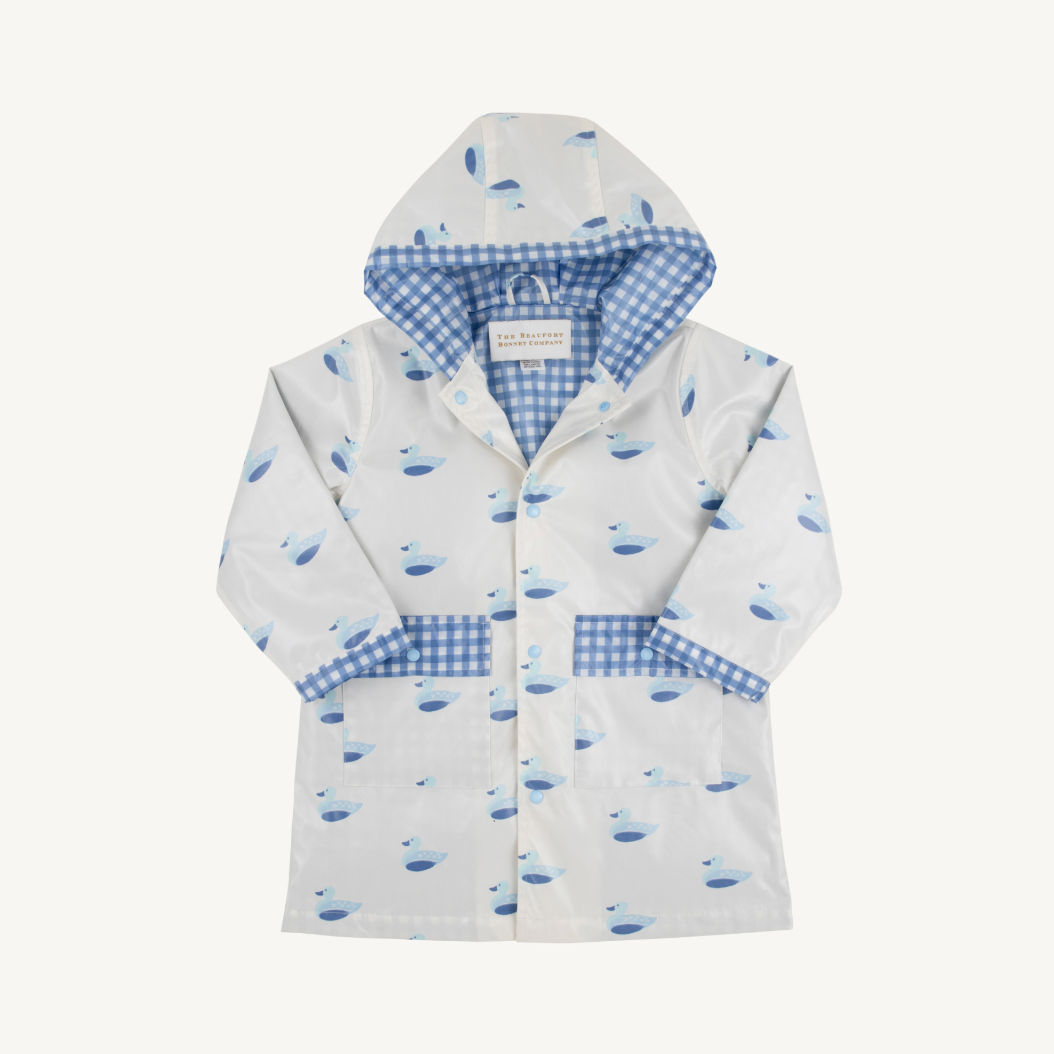 Liquid sunshine slicker - merrimach quack quacks periwinkle