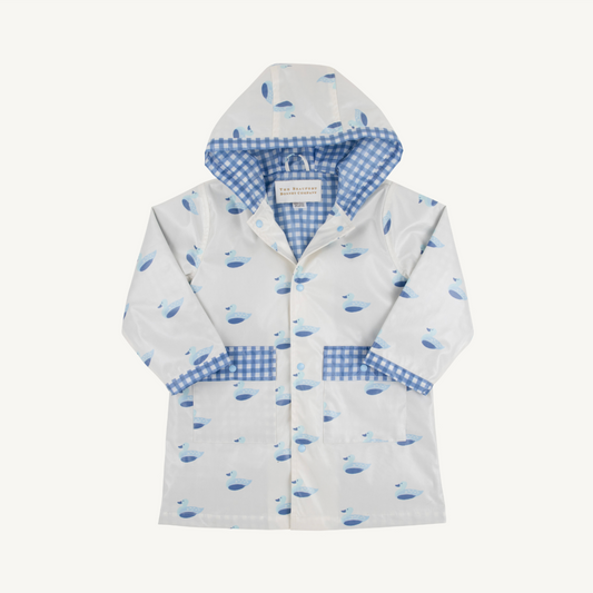 Liquid sunshine slicker - merrimach quack quacks periwinkle