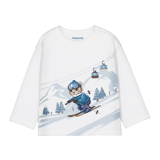 Tiger skiing l/s tshirt