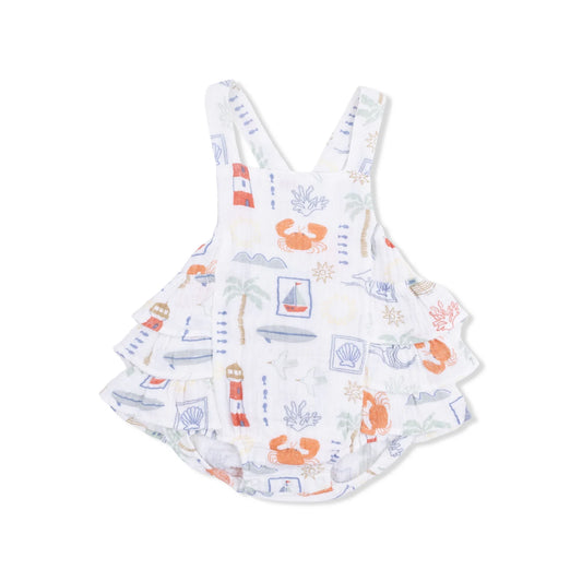 Club mediterranean ruffle sunsuit