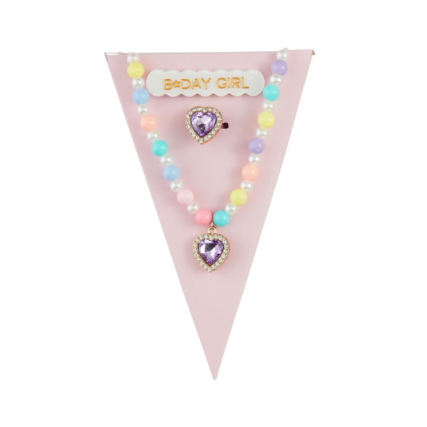 Purple bday jewelry set