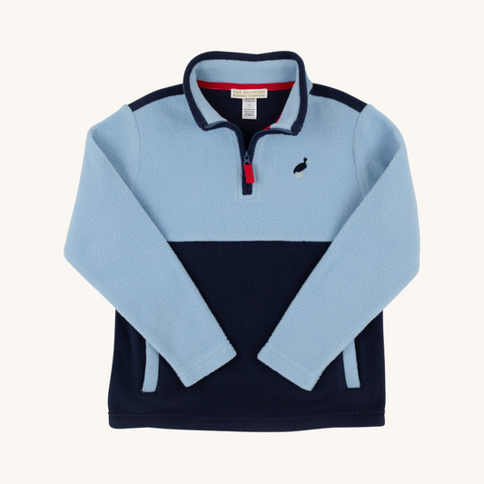 Fleece half zip - barrington blue/nantucket navy