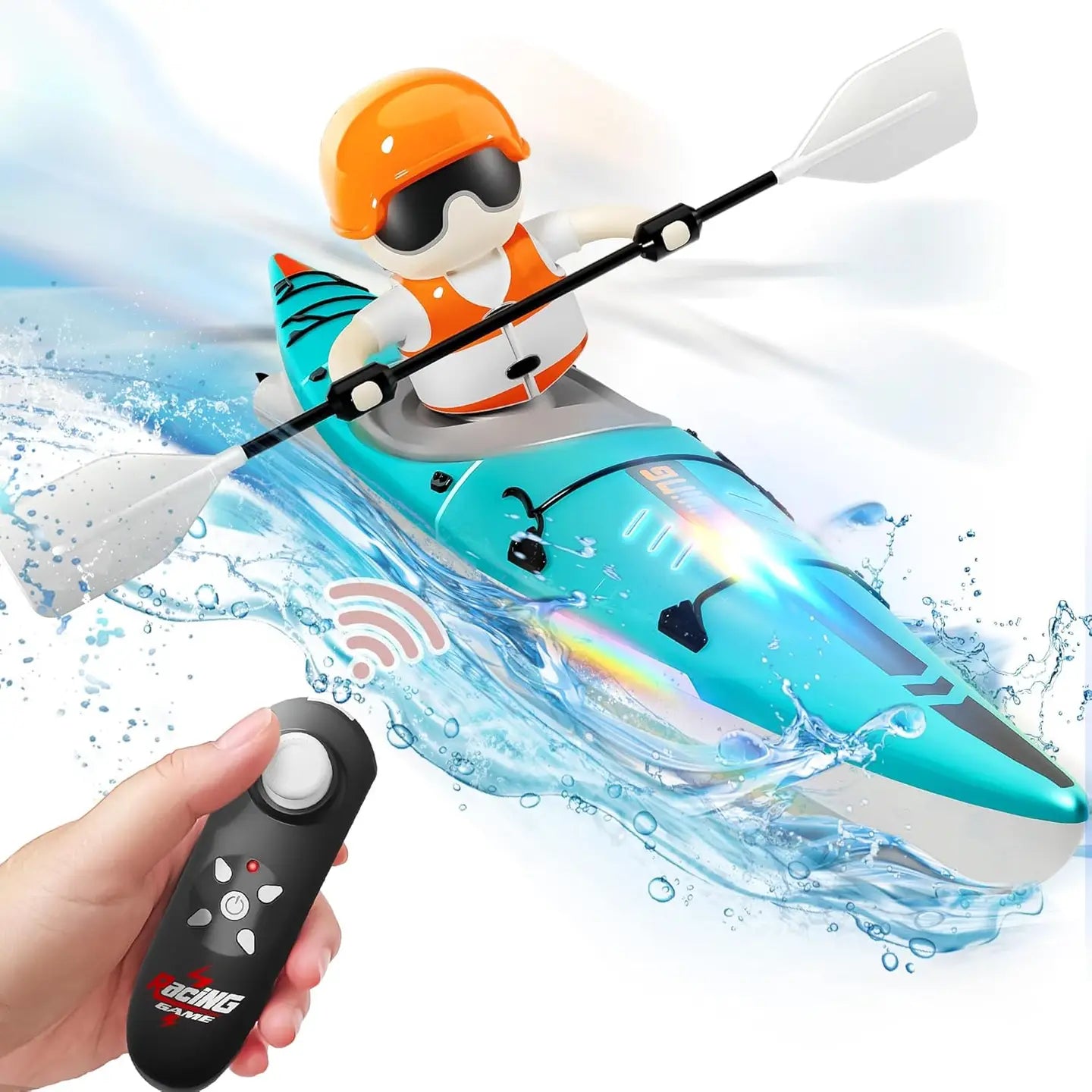 RC kayak paddler