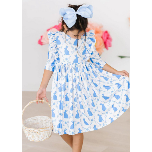 Hop 'til you drop ruffle twirl dress