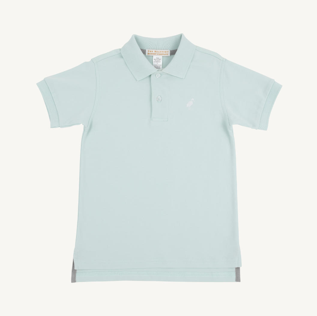 Prim and proper s/s polo - old greenwich green