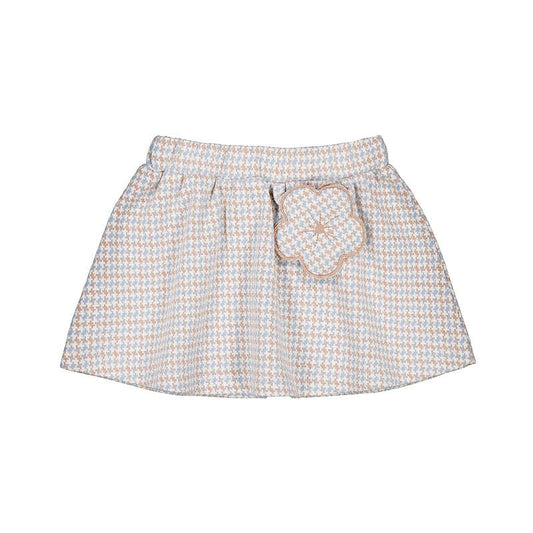 Plaid jacquard knit skirt