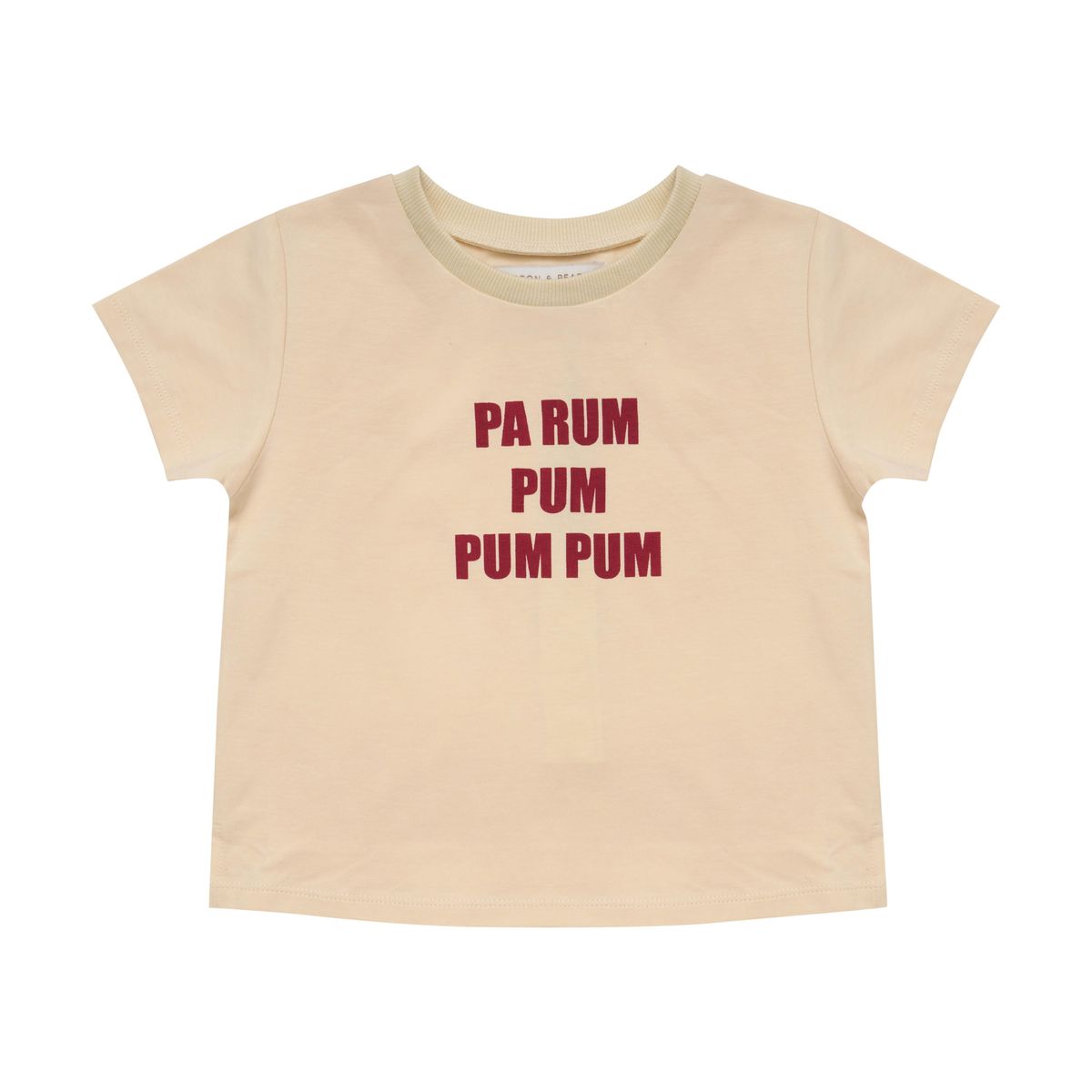 Little drummer shirt - custard