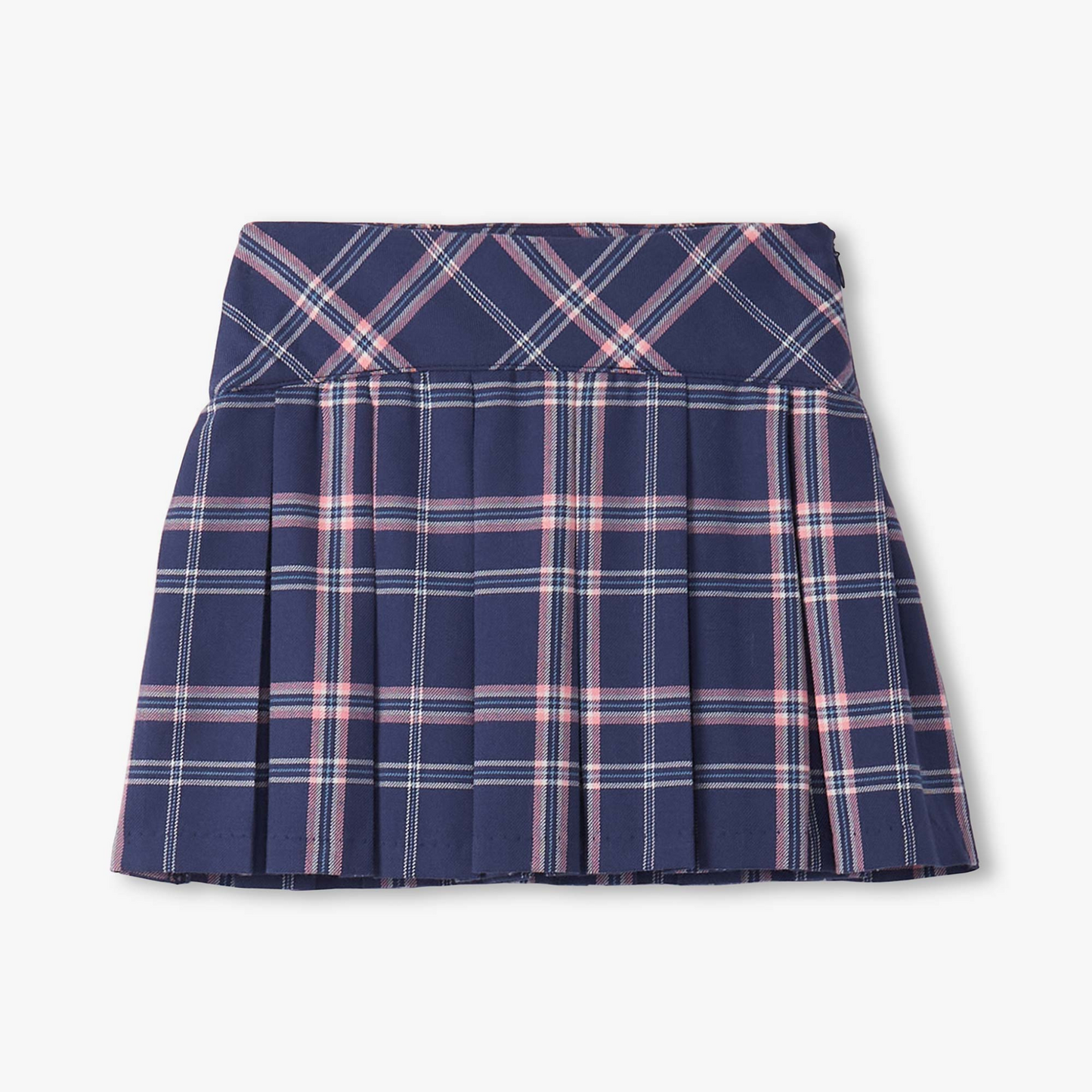 Preppy plaid pleated skirt