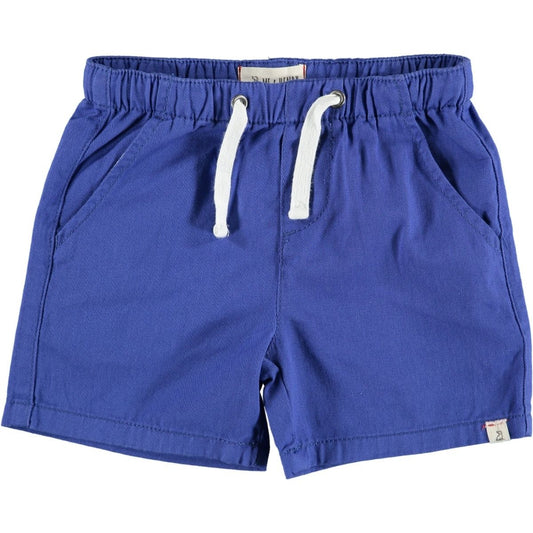 Royal blue twill shorts