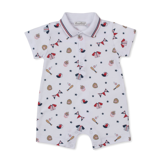 Fly ball short playsuit