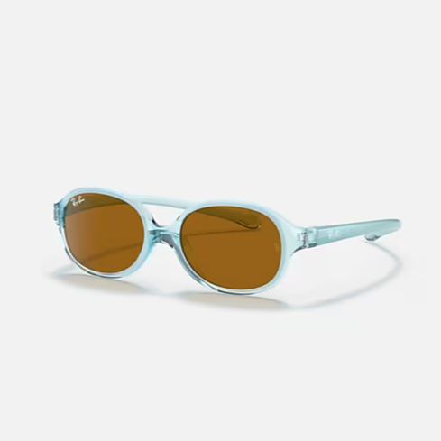 Rayban Sunglasses - transparent light blue w. brown