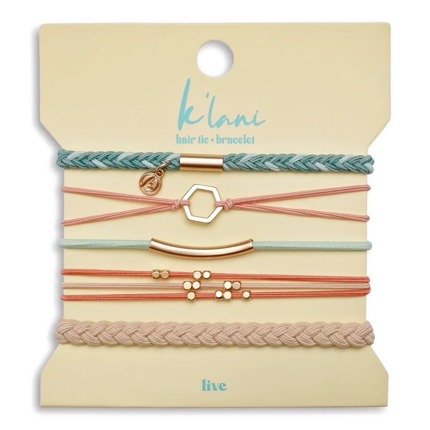 Live hair tie bracelets - small