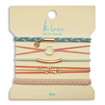 Live hair tie bracelets - small
